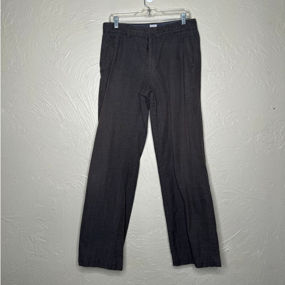 GAP Men's Gray Relaxed Fit Flat Front Dress Pants 32x32